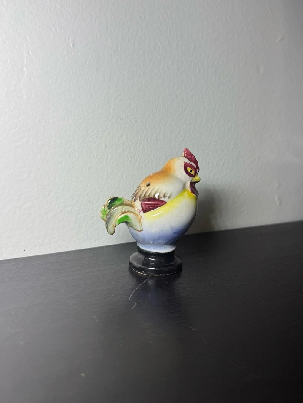 Vintage 1970s Ceramic Rooster Salt & Pepper Shaker Made In Japan